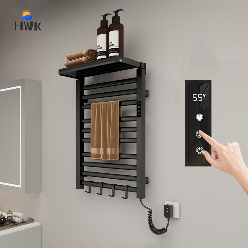 Home Bathroom Shelf - Porte-serviettes chauffant électrique pour salle de