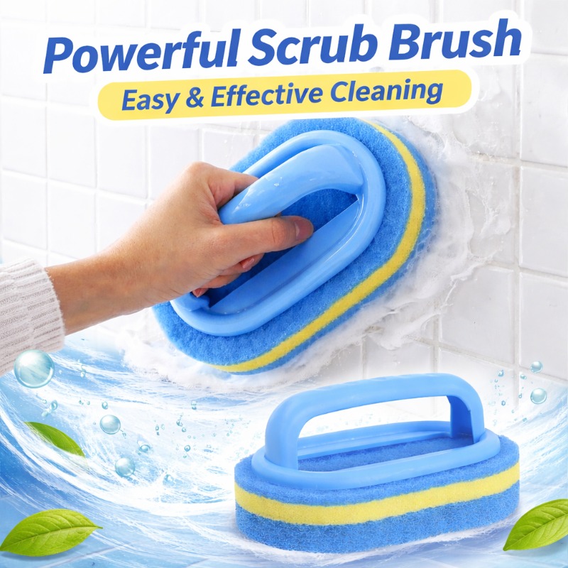 Home Bathroom Accessories - Brosse de nettoyage ménager avec manche,