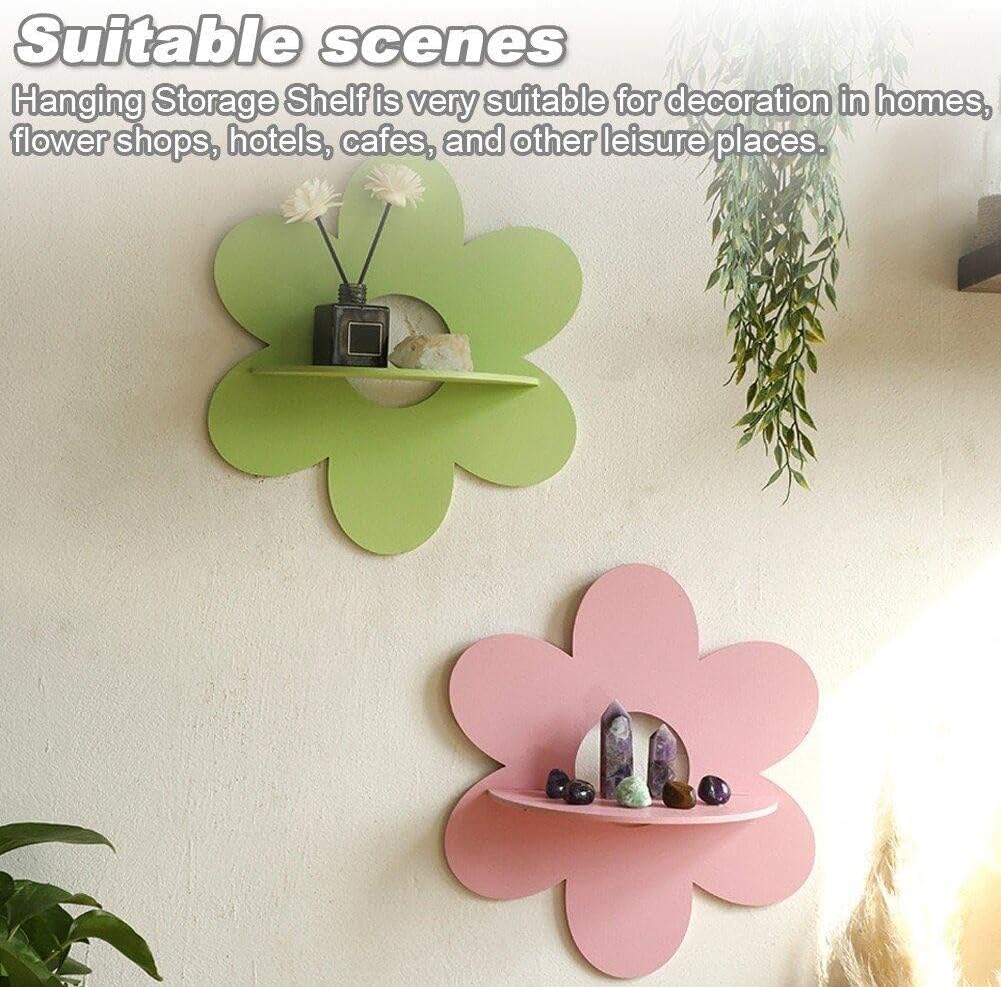 Home Bathroom Shelf - Support mural en forme de fleur,