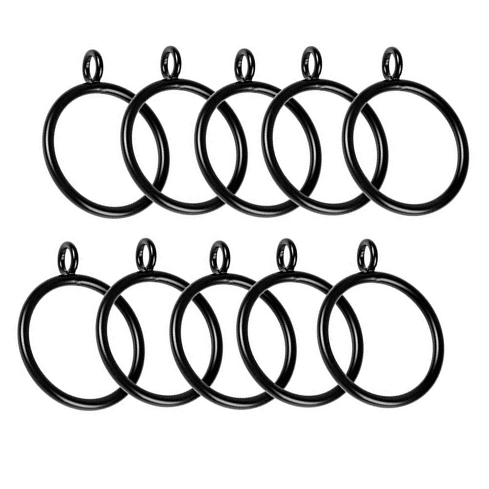 Home Bathroom Accessories - 24 anneaux de rideau blancs de