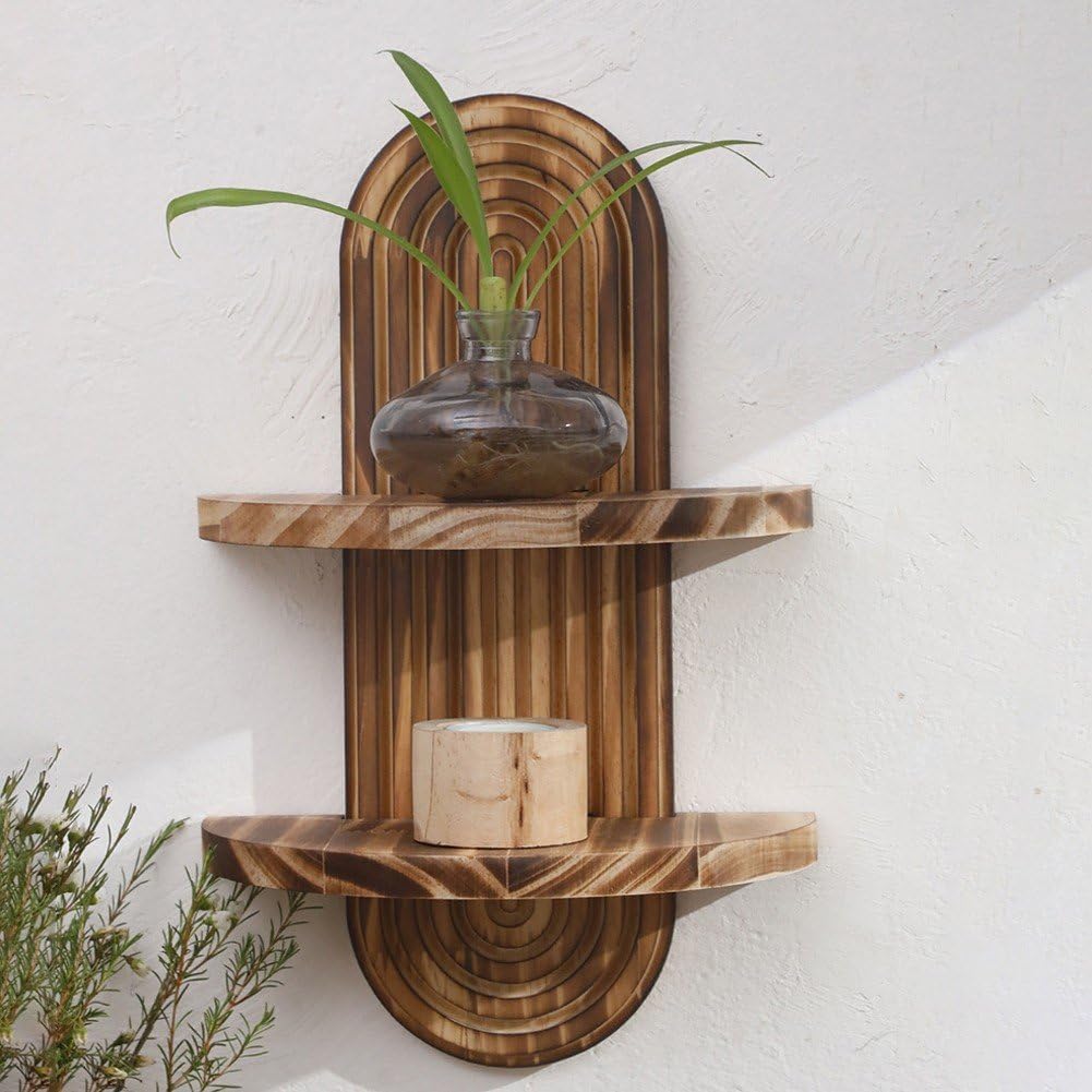 Home Bathroom Shelf - Étagère murale suspendue arc-en-ciel bohème à