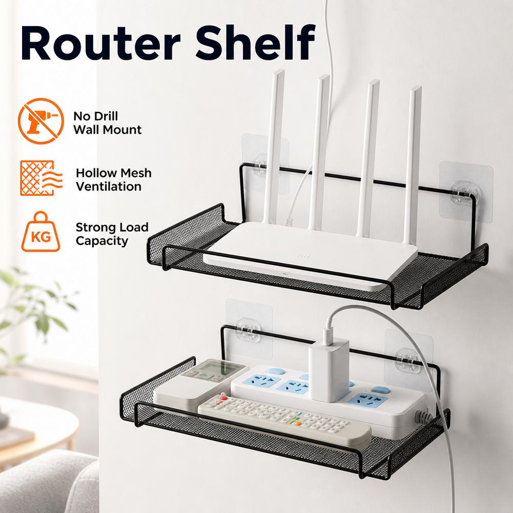 Home Bathroom Shelf - Étagère murale en acier inoxydable pour