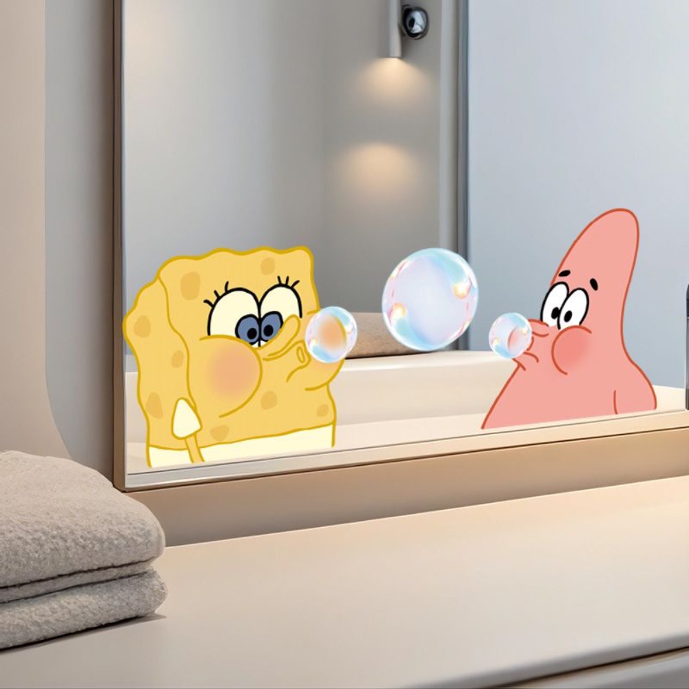 Home Bathroom Accessories - Autocollants pour miroir de salle de