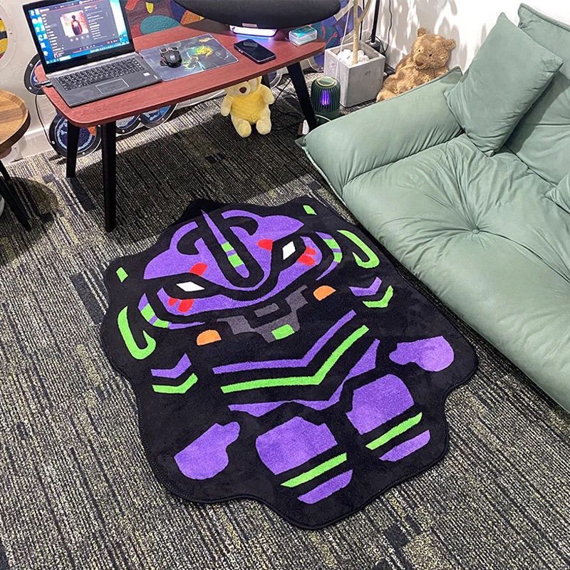 Home Bathroom Accessories - Tapis en peluche design NEON GENESIS