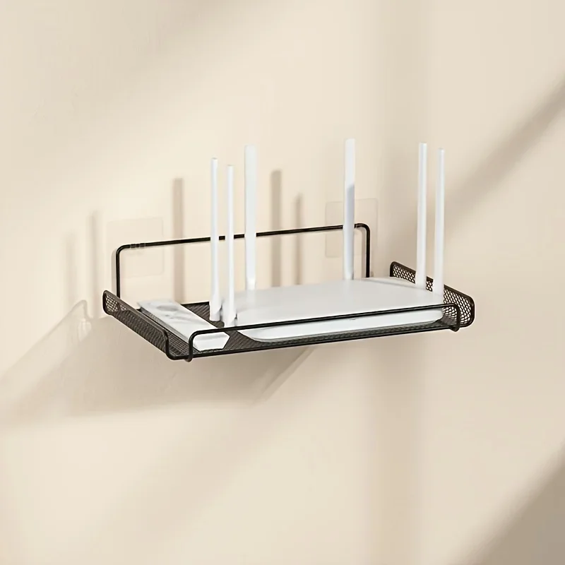 Home Bathroom Shelf - Étagère pour routeur en acier inoxydable,