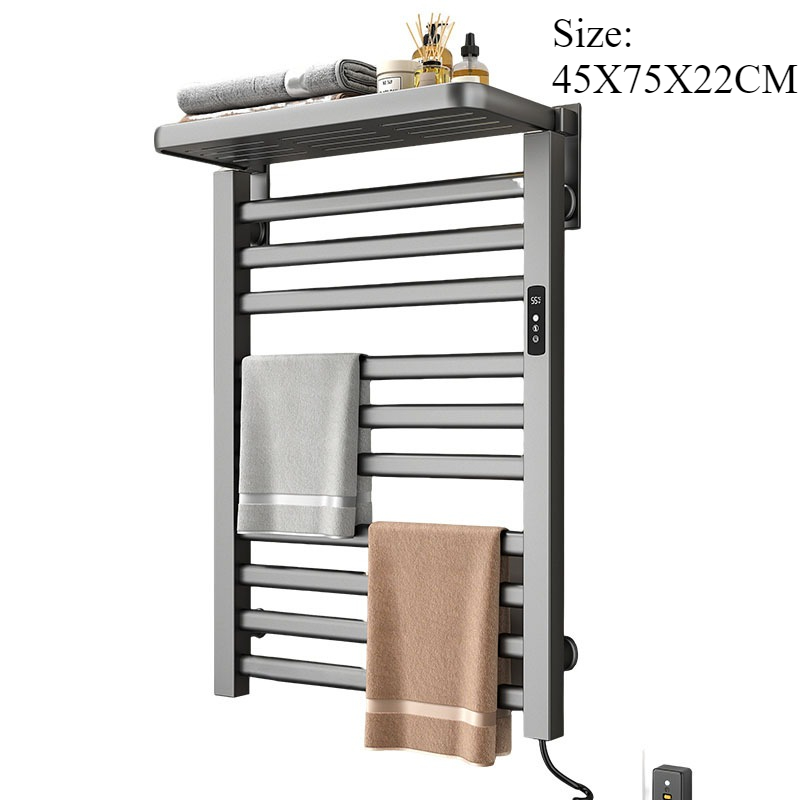 Home Bathroom Shelf - Sèche-serviettes électrique mural en métal pour