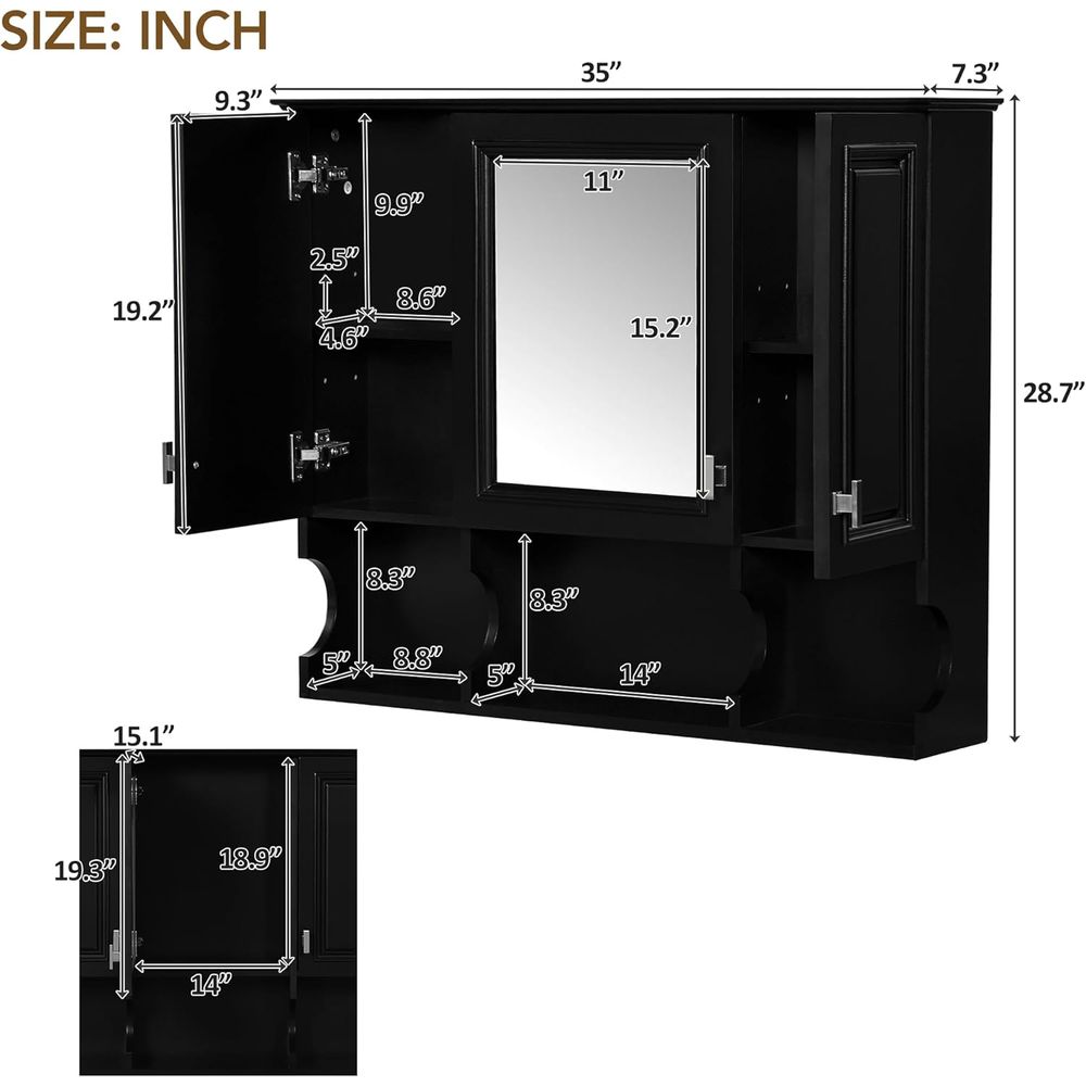 Armoire murale de salle de bai - Home Bathroom Shelf avis et prix