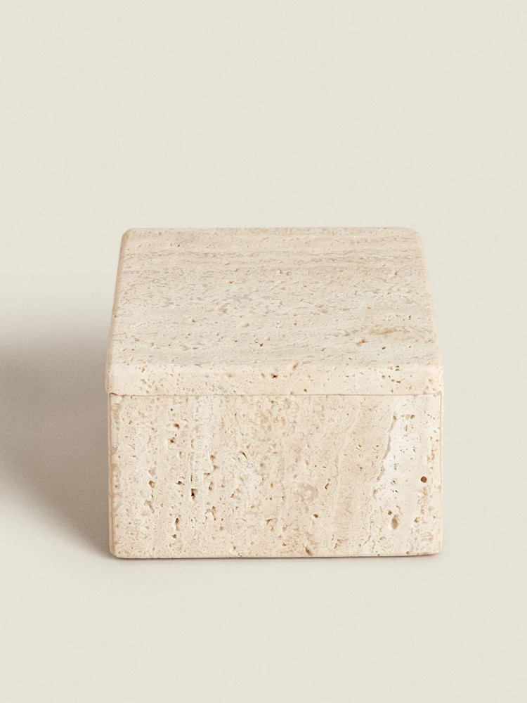 Boîte de rangement en traverti - Bath Salts Jar avis et prix