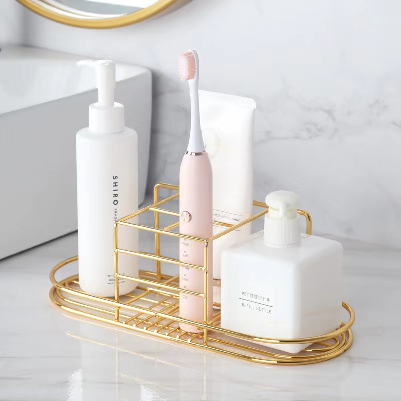 Support mural doré pour brosse - Home Bathroom Shelf avis et prix