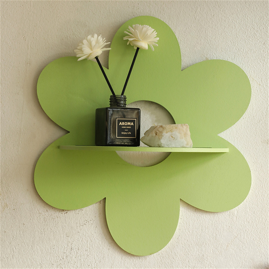 Support mural en forme de fleu - Home Bathroom Shelf avis et prix