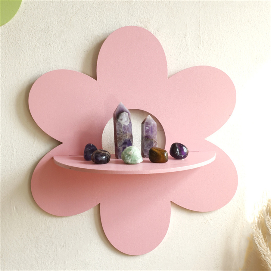 Support mural en forme de fleu - Home Bathroom Shelf avis et prix