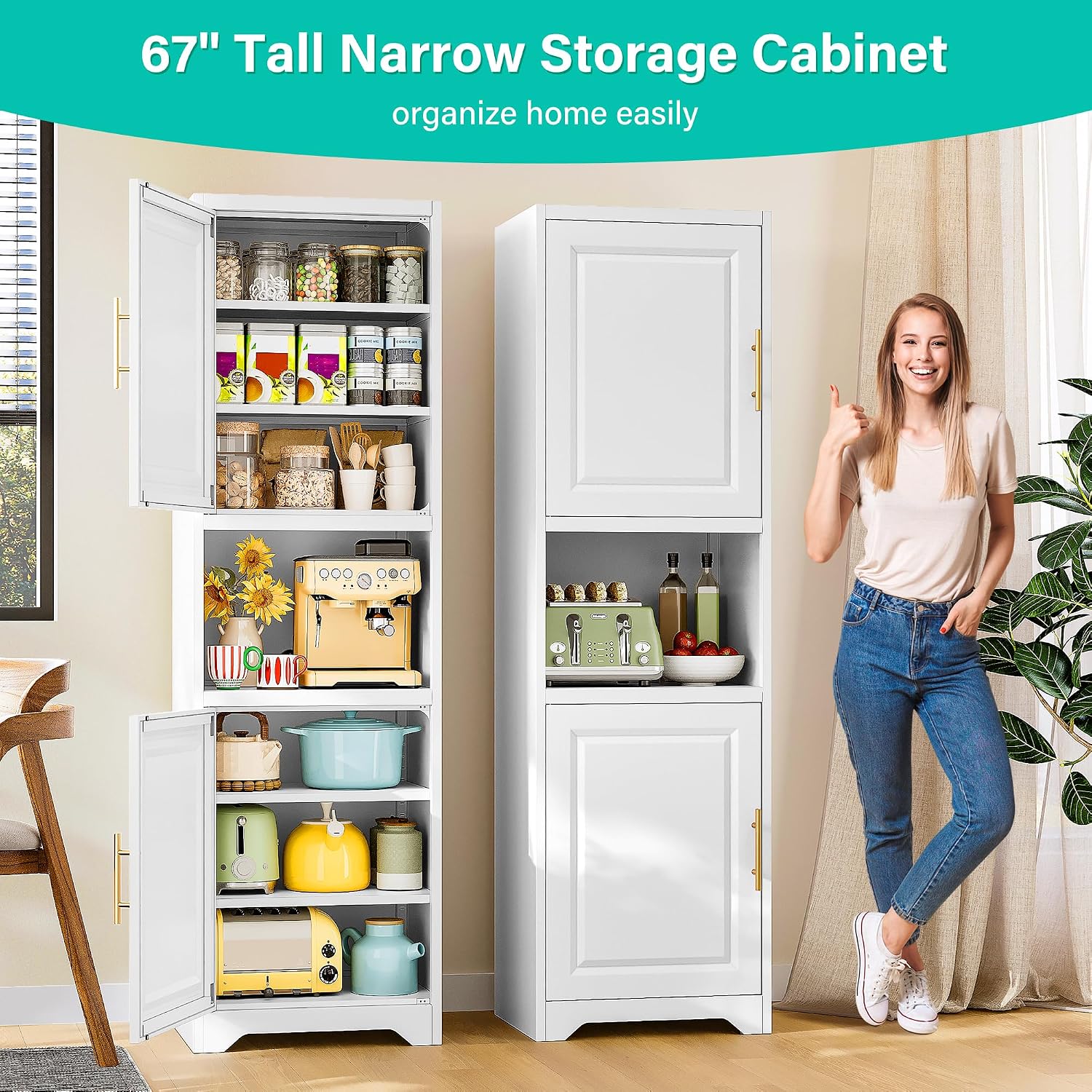 Armoire de rangement étroite d - Home Bathroom Shelf avis et prix