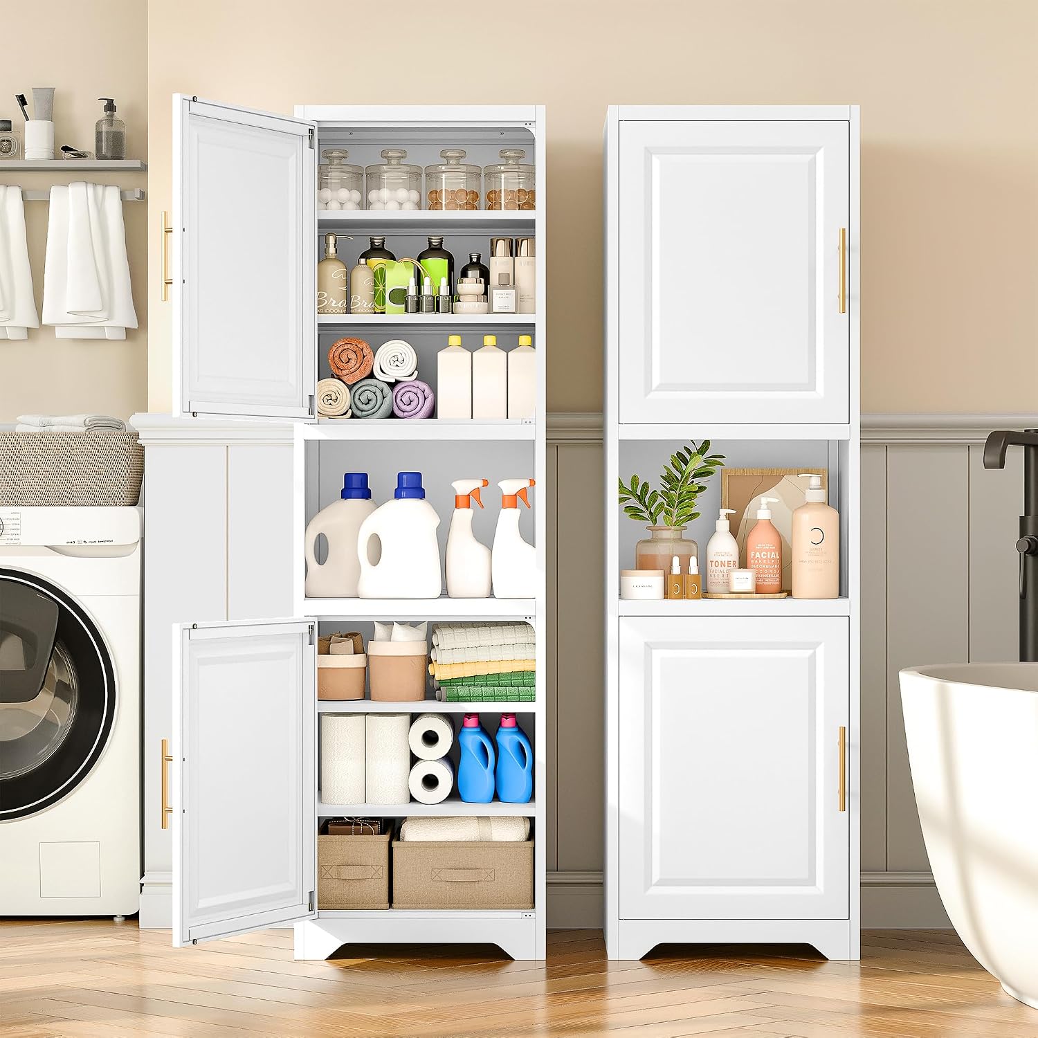 Armoire de rangement étroite d - Home Bathroom Shelf avis et prix
